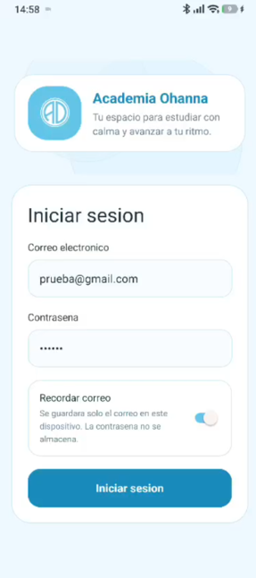 Academia Ohanna app
